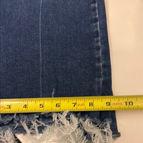 Zenana Outfitters Blue Cropped Ankle Jeans with Frayed Hem #586 - Picture 9 of 9